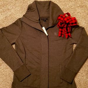 NWT Banana Republic Gray Zip Sweatshirt Jacket